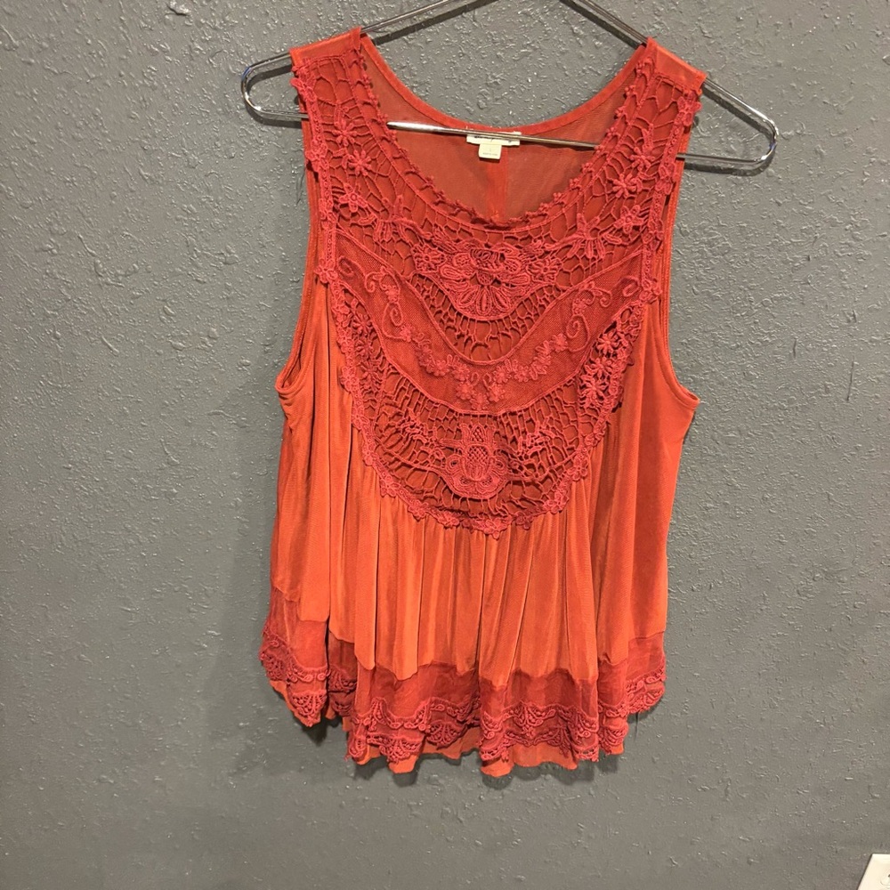 Ultra Pink Lace Detail Blouse